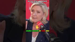 MARINE LE PEN DÉNONCE LE COUP DÉTAT DE MACRON [upl. by Zaraf]