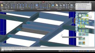 04  Moving floor beam with Autodesk Advance Steel [upl. by Raamaj521]