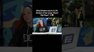 BHAD BHABIE REACTS TO UK VERSION OF HER SONG 😂🇬🇧 krillz notinthemood ukdrill shorts [upl. by Atteroc]