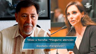 Se confrontan en el Congreso Lilly Téllez llama a Noroña “changoleón” y priista lo reta [upl. by Revert]