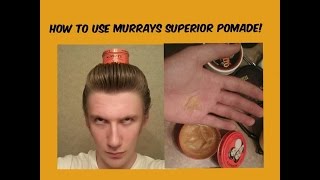 How to Use Murrays Pomade and Other Heavies [upl. by Ayamahs]