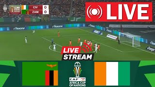 🔴LIVE Zambia vs Ivory Coast  AFCON 2025 Qualifiers  Live Match Today [upl. by Macdermot]