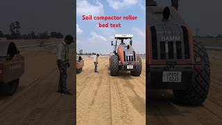 Soil compactor roller bed test youtubeshorts jcb grader moradabad excavator graderlover [upl. by Nyahs]