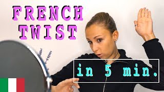 COME FARE UN FRENCH TWIST in 5 min Acconciatura da Ballerina [upl. by Beaumont]