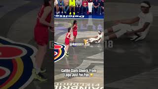 Caitlin Clark pulled up from logo out of spite of the offensive foul caitlinclark basketball wnba [upl. by Ambrosius]