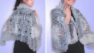 SUPER BEAUTIFUL crochet LACEBEAUTY IdeaCrochet And Knitting Wrap ShawlAuthors Design [upl. by Errol]