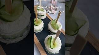 Cucumber Canapés Party Appetizers appetizer partyfood [upl. by Eliason]