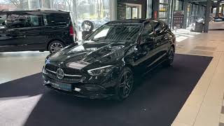 20157 MercedesBenz C 300 e T AVANTGARDE Night AMG Räder DISTRO Pano [upl. by Cooperman]