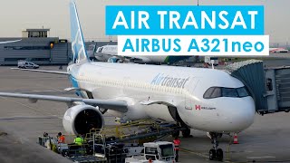 Flight Report AIR TRANSAT  Paris ✈ Montreal  Airbus A321neo  Club [upl. by Drais]