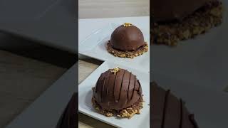 Gold Dome Chocolate  Mousse Dome with Crispy Chocolate Base [upl. by Nycila275]