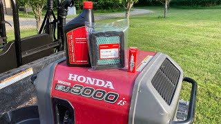 Honda EU3000 generator RV season maintenance [upl. by Ahsied942]