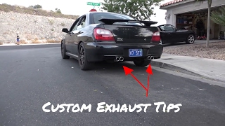 Custom DIY Exhaust Tips  Feat Subaru WRX [upl. by Dleifrag569]