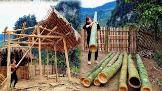 FULL VIDEO  Bamboo House Construction Complete Bamboo House  Bàn Thị Ta [upl. by Zoellick277]