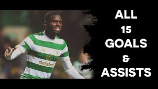 Odsonne Edouard  Celtic  All 15 Goals amp Assists  201718 [upl. by Hacim102]