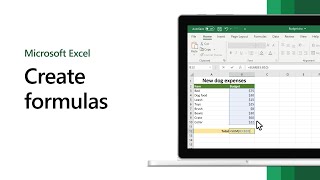 How to create formulas in Microsoft Excel [upl. by Essex]