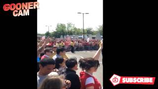 Victory Parade Bus Leaves The Emirates With The FA Cup [upl. by Elah]