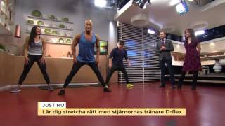 Dynamisk stretching med Dflex  Nyhetsmorgon TV4 [upl. by Hirasuna]