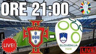 🔴 LIVE REACTION PORTOGALLO  SLOVENIA EUROPEI 2024 OTTAVI DI FINALE 🇵🇹  🇸🇮 [upl. by Neenwahs111]