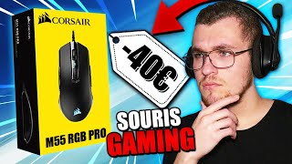 Unboxing amp Test CORSAIR M55 RGB PRO  La meilleure souris à 40€ [upl. by Eidissac]