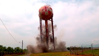 Water Tower Demolition Compilation [upl. by Darill571]