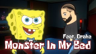 MONSTER IN MY BED f Drake AI SpongeBob Rap Music Video [upl. by Aerehs]