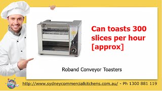 Roband Conveyor Toasters amp Restaurant Equipment [upl. by Akeim]