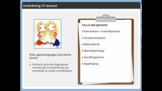 3 1 Markedsplan Intro markedsføring [upl. by Ayad]