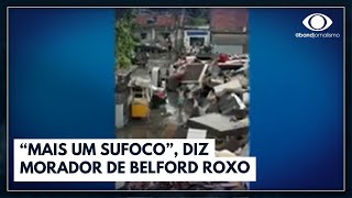 Morador de Belfod Roxo detalha caos após chuvas no RJ  Bora Brasil [upl. by Anaj]