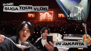 SUGA VLOG DDAY TOUR in Jakarta [upl. by Kcirtapnhoj]