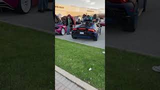 CARS LEAVING CAR MEET REVVING LOUD POPS AND BANGS [upl. by Garlanda]