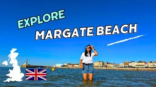 Day at Margate Beach Sun Sand and Fun Beach in Margate England [upl. by Adnarram694]