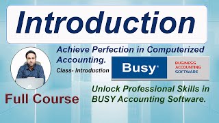 Busy Accounting Software Introduction Beginners In Hindi [upl. by Imotas]