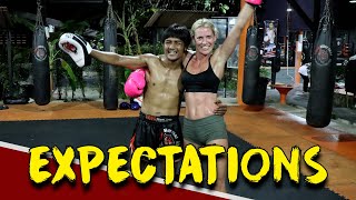 TIGER MUAY THAI TRAINING REALISTIC EXPECTATIONS  FITNESS STREET VLOGS [upl. by Clere]