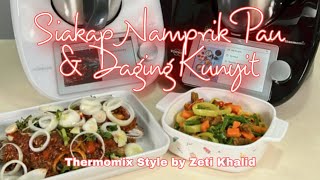 Siakap Namprik Pau dan Daging Kunyit Thermomix Style by Zeti Khalid FB live Recorded [upl. by Asille]