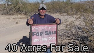 40 Acres Ranch For Sale in West Texas [upl. by Rausch142]