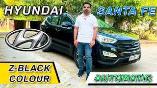 HYUNDAI SANTA FE  ZBLACK COLOUR  AUTOMATIC  CAR ZONE DELHI [upl. by Guenna]