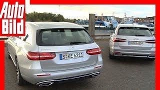 Audi A6 Avant vs Mercedes EKlasse TModell 2018 Test  Details  Review [upl. by Uwton311]