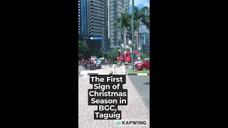 First Sign of Christmas in BGC Taguig City V1 [upl. by Richma853]