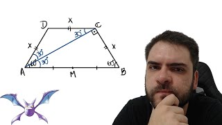 Seja ABCD um trapézio isósceles tal que a soma das medidas de suas bases é 30 cm e mDABmCBA60° [upl. by Hairim987]