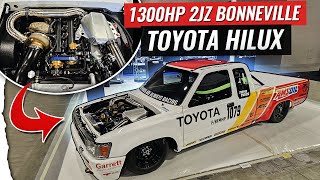 Worlds Fastest Mini 1300hp 2JZ Swapped Toyota Hilux [upl. by Azilanna]