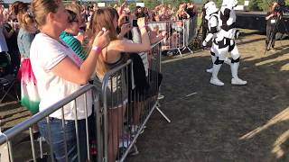 Storm Troopers Dance Manchester Bombing Victims Concert One Voice One Love [upl. by Rubliw492]