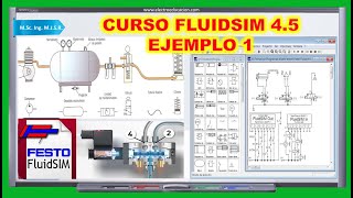 CURSO FluidSIM 45 EJEMPLO 1 [upl. by Persons]