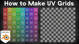 How to Make UV Grids in Blender Tutorial [upl. by Elakram784]