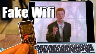 DIY Arduino Fake Wifi Rickroll [upl. by Edmee434]