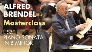 Piano masterclass on Liszt B minor sonata with Alfred Brendel at the Royal College of Music [upl. by Libbna]