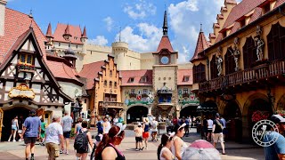 EPCOT World Showcase 2023 Germany Pavilion Walkthrough in 4K  Walt Disney World Orlando Florida [upl. by Leveroni]