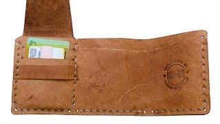 Making a leather wallet based on The Secret Life of Walter Mitty [upl. by Mallis]