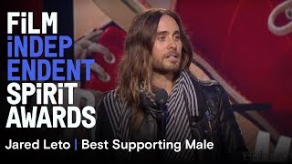 Jared Leto  Best Supporting Male  2014 Film Independent Spirit Awards [upl. by Clerk]