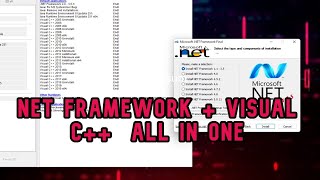 How to Install Net Framework All IN ONE  Visual C NET Framework All In One [upl. by Amsirak]