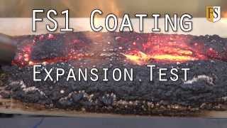 Fire Protective Cable Coating In A Fire Test FS1 intumescent coating expansion test [upl. by Athalee]